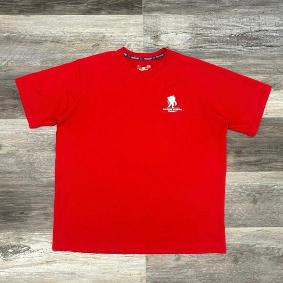 Under Armour Wounded Warrior Project T-Shirt WWP Tech Red Mens L Heat Gear - Picture 2 of 10